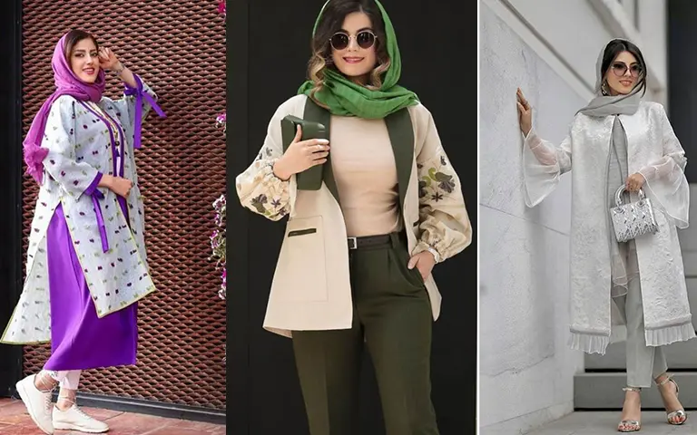 مانتو جلو باز تابستانه جین سنگی