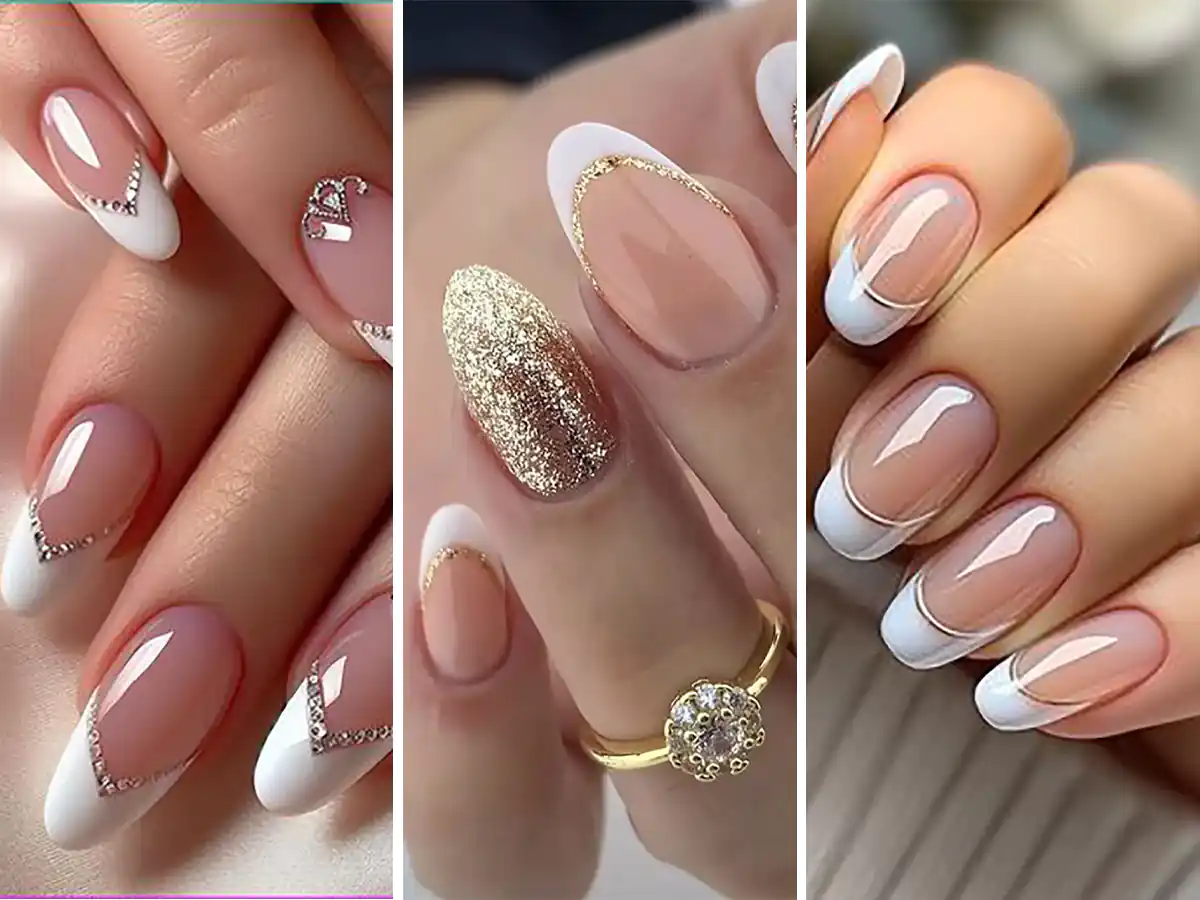 طراحی ناخن عروس ساده و شیک