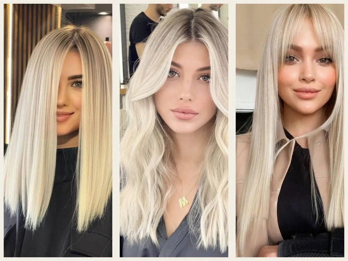 مدل مو پلاتینیوم بلوند دخترانه