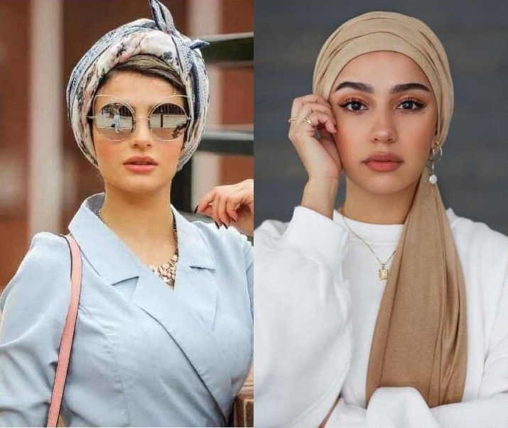 مدل بستن شال با مانتو