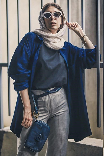 کیف و کفش ست سرمه‌ای